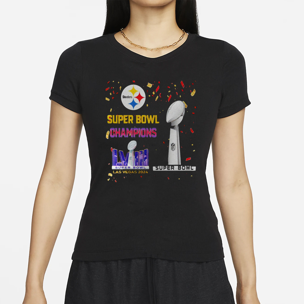 Steelers Super Bowl Champions LVIII Las Vegas 2024 T-Shirt 4 Steelers Super Bowl Champions LVIII Las Vegas 2024 T-Shirt