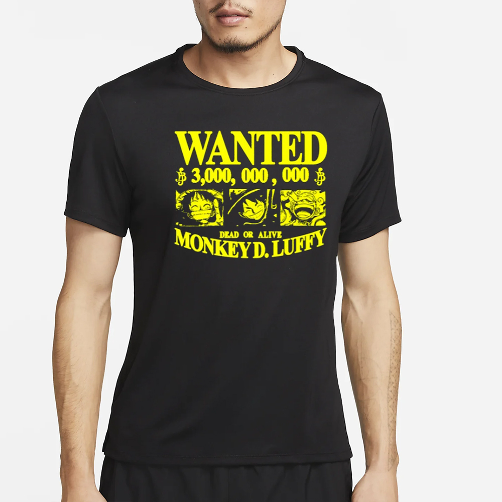 Strawhat Wanted 3,000,000,000 Dead Or Alive Monkey D.Luffy T-Shirt 4 Strawhat Wanted 3,000,000,000 Dead Or Alive Monkey D.Luffy T-Shirt2