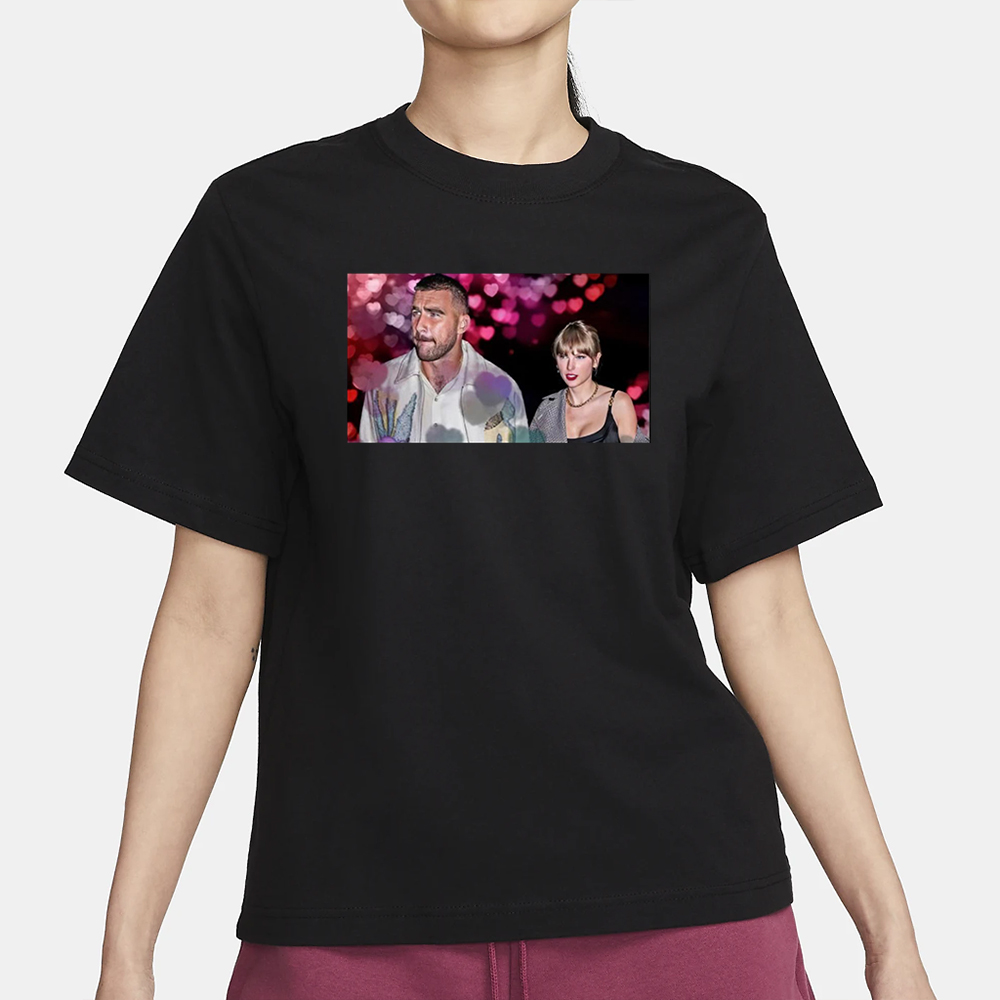 Taylor Travis Kelce Are Shaking Off Outside Noise T-Shirt 4 Taylor Travis Kelce Are Shaking Off Outside Noise T-Shirt1