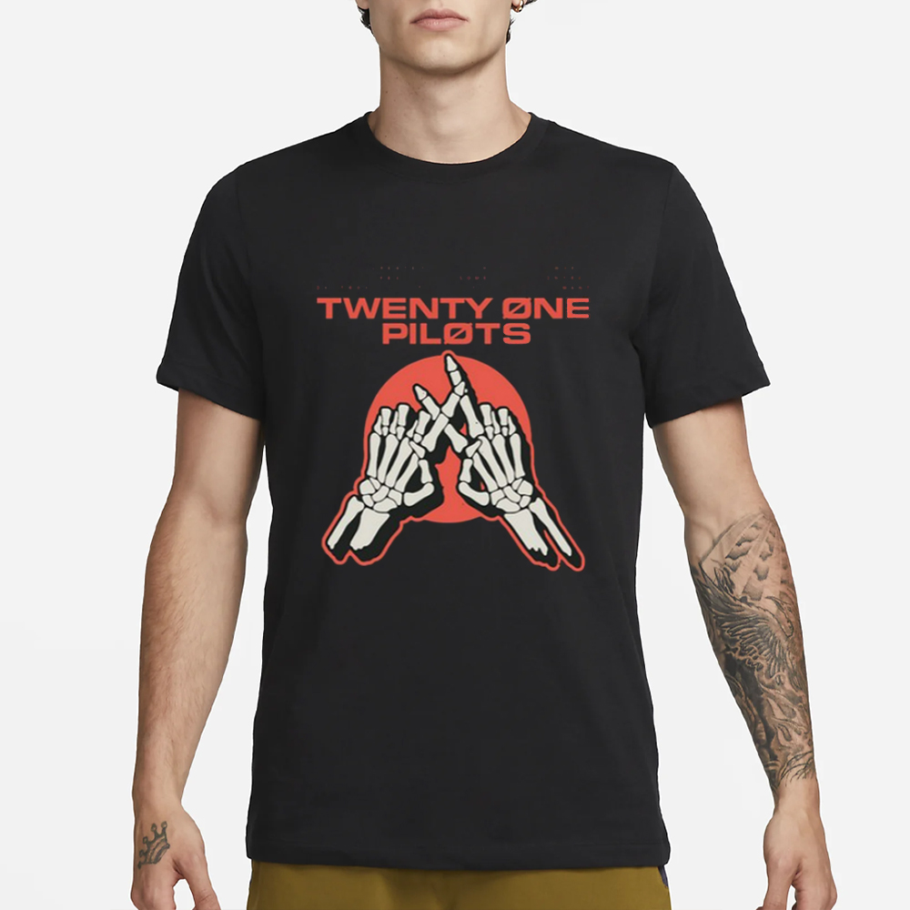 Twenty One Pilots Skeleton Hands T-Shirt 4 Twenty One Pilots Skeleton Hands T-Shirt1
