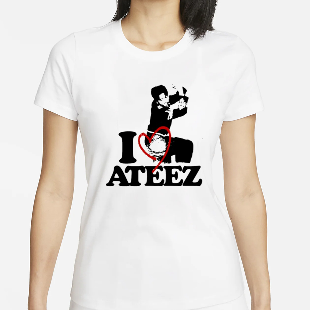 Wooyoung I Heart Ateez T-Shirt 4 Wooyoung I Heart Ateez T-Shirts