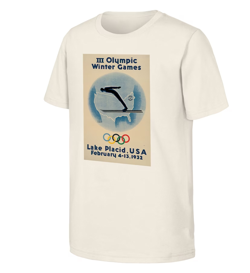 1932 Lake Placid Games Olympic Heritage T-Shirt 4 1932 Lake Placid Games Olympic Heritage T-Shirt