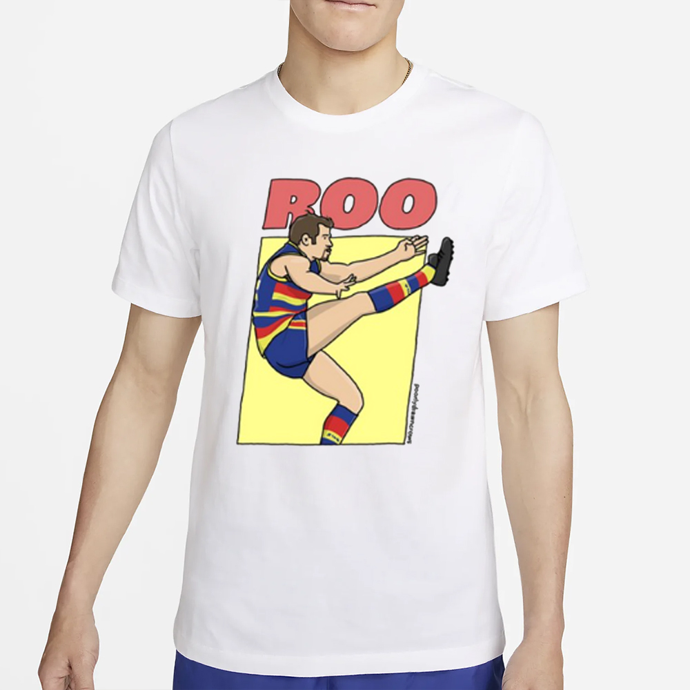 Adelaide Football Club Roo Poorlydrawcrows T-Shirt 4 Adelaide Football Club Roo Poorlydrawcrows T-Shirt4