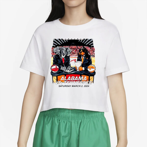 Alabama Vs Tennessee Saturday March 2 2024 T-Shirt4