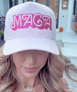 BARBIE INSPIRED HOT PINK MAGA MAKE AMERICA GREAT AGAIN FOAM TRUCKER HAT CAP