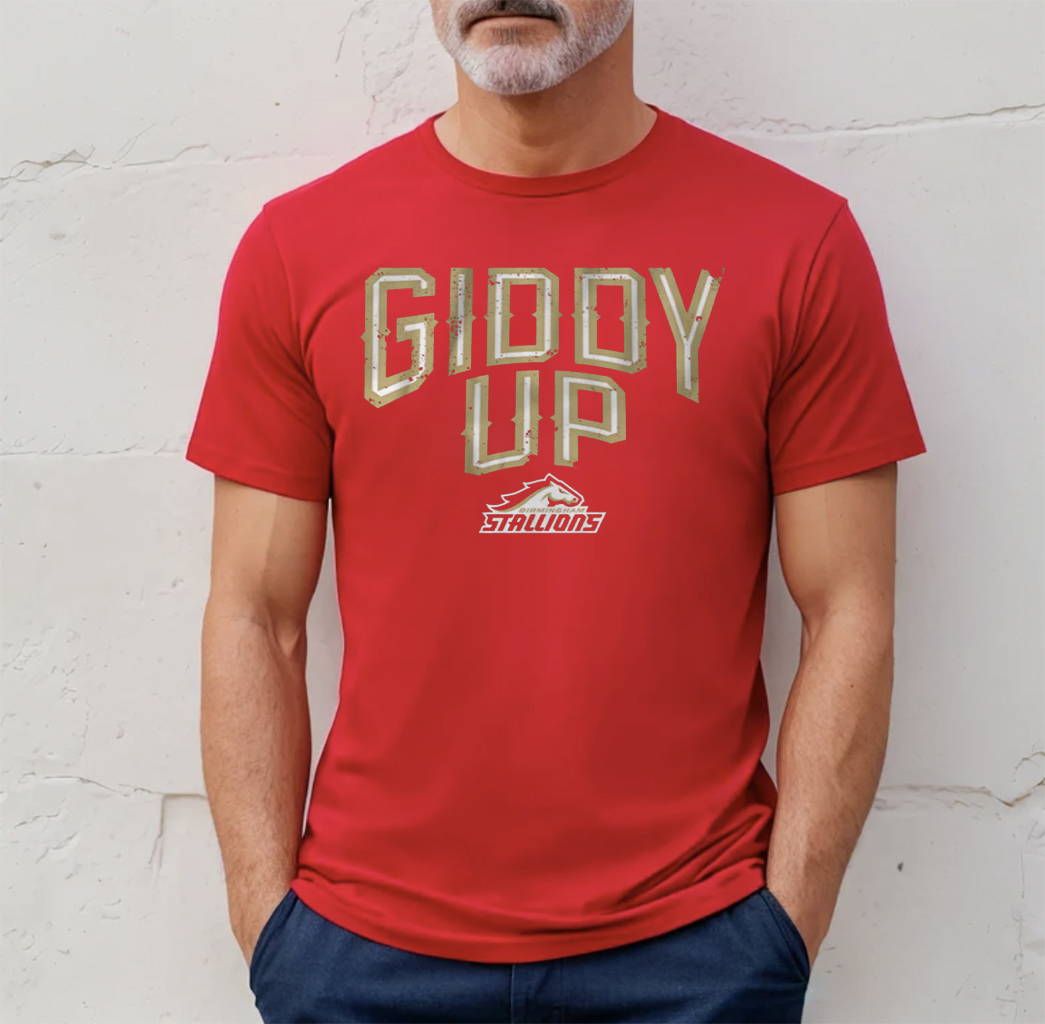 Birmingham Stallions UFL: Giddy Up T-Shirt 4 Birmingham Stallions UFL Giddy Up T-Shirt