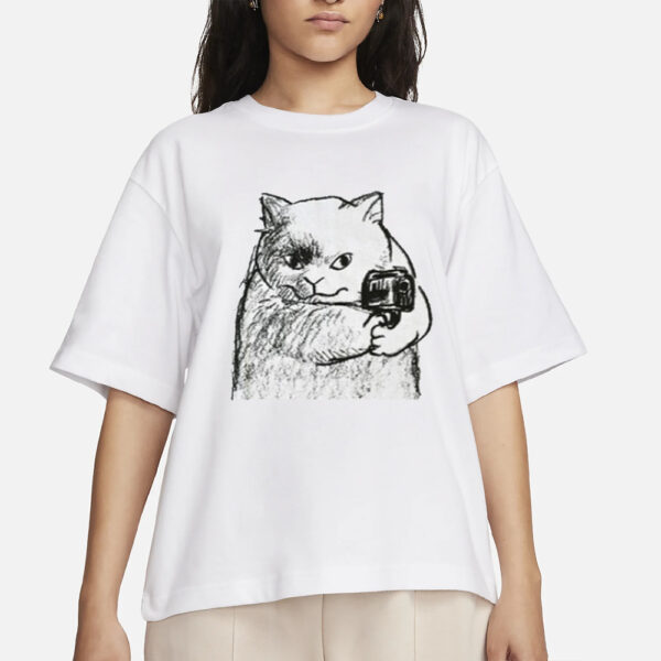 Dawning Crow Gun Kitty T-Shirt