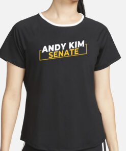 Frances Patano Andy Kim for Senate Logo T-Shirt5