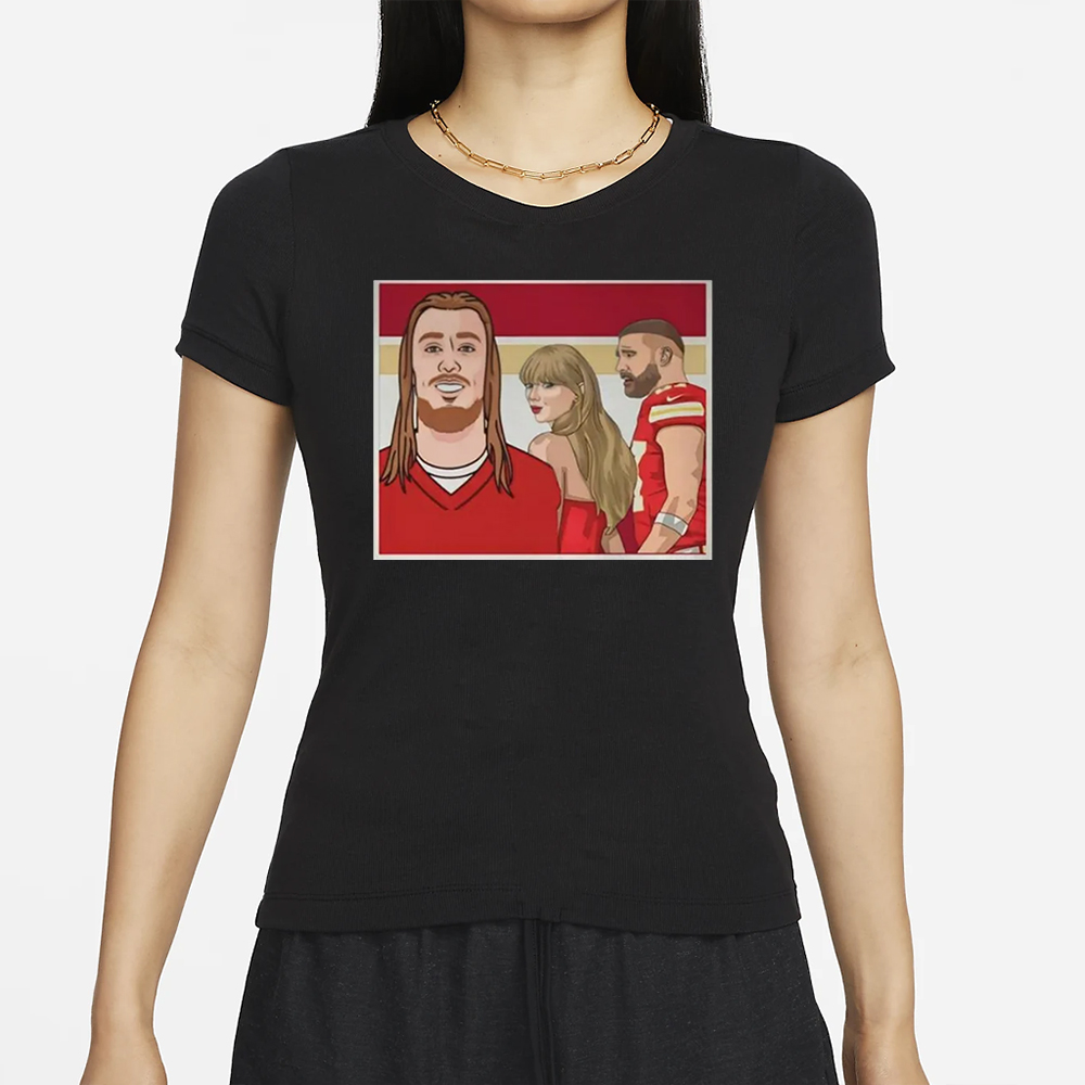 George Kittle’s Travis Kelce Taylor T-Shirt 4 George Kittle’s Travis Kelce Taylor T-Shirt