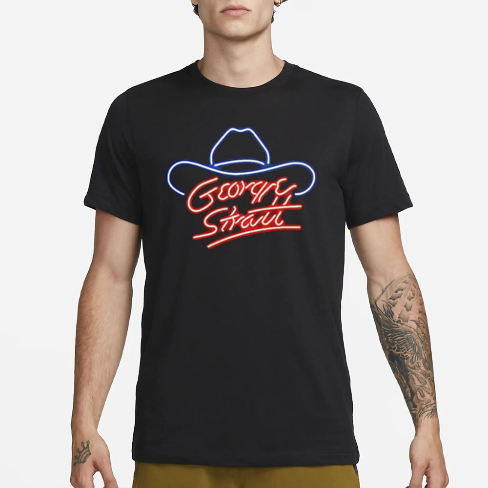 George Strait 2023 Neon Hat Tour T-Shirt 4 George Strait 2023 Neon Hat Tour T-Shirt1