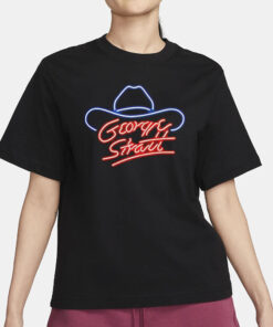 George Strait 2023 Neon Hat Tour T-Shirt3