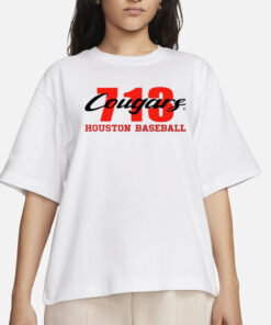 Houston Baseball 713 Cougars Houston Baseball T-Shirt