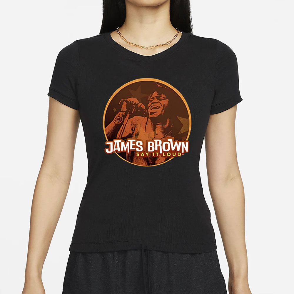 James Brown Say It Loud Stars T-Shirt 4 James Brown Say It Loud Stars T-Shirt
