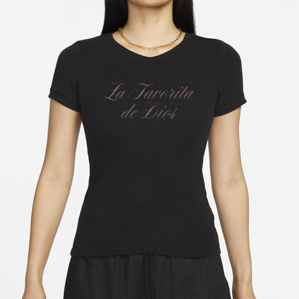 Kali Uchis La Favorita De Dios Rhinestone Embellished T-Shirt