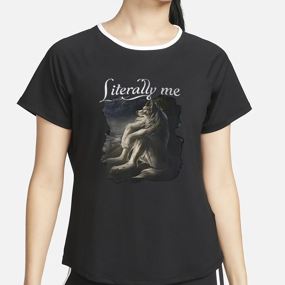 Literally Me Sitting Wolf T-Shirt 4 Literally Me Sitting Wolf T-Shirt2