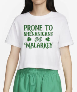 Prone To Shenanigans And Malarkey Print ShirtProne To Shenanigans And Malarkey Print T-Shirt4