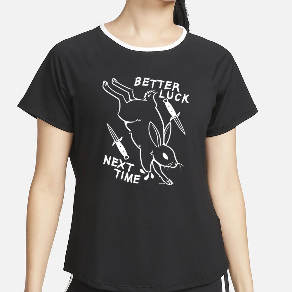 Rory Blank Better Luck Next Time Rabbit T-Shirt 4 Rory Blank Better Luck Next Time Rabbit T-Shirt2