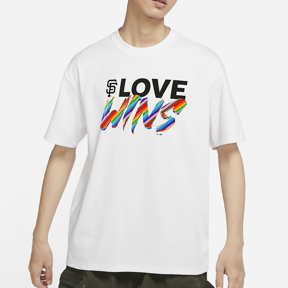 San Francisco Giants Fanatics Branded Love Wins T-Shirt 4 San Francisco Giants Fanatics Branded Love Wins T-Shirt