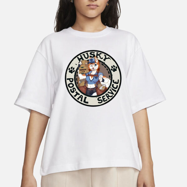Sixthleafclover Husky Postal Service T-Shirt