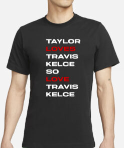 Taylor Loves Travis Kelce So Love Travis Kelce T-Shirt1