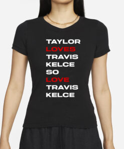 Taylor Loves Travis Kelce So Love Travis Kelce T-Shirt4
