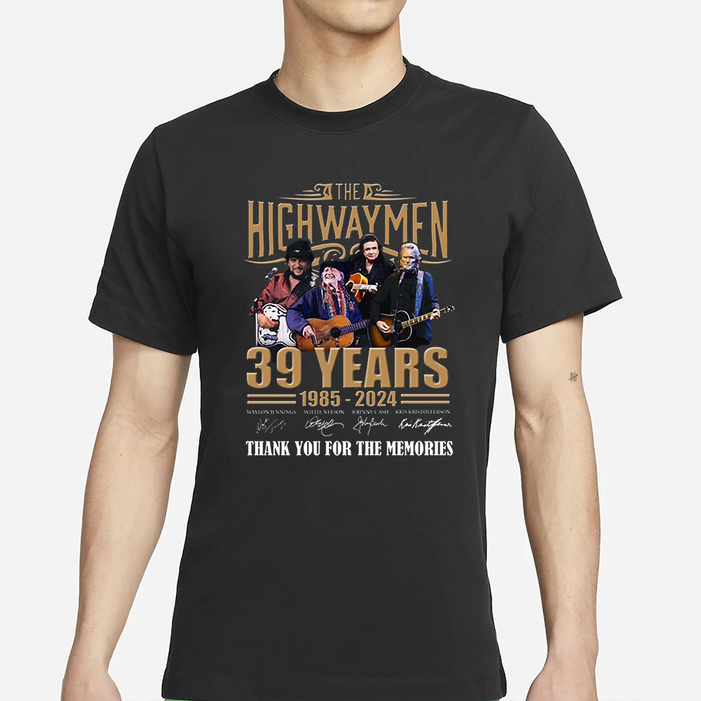 The Highwaymen 39 Years 1985 – 2024 Thank You For The Memories T Shirt 4 The Highwaymen 39 Years 1985 – 2024 Thank You For The Memories T Shirts