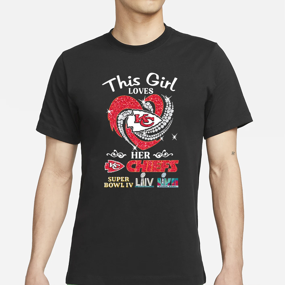 This Girl Loves Her Super Bowl IV T-Shirt 4 This Girl Loves Her Super Bowl IV T-Shirt