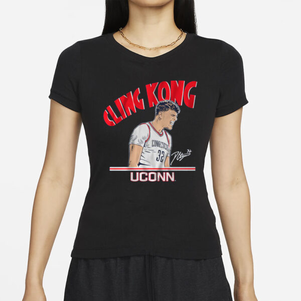 UCONN BASKETBALL DONOVAN CLINGAN CLING KONG T-SHIRT