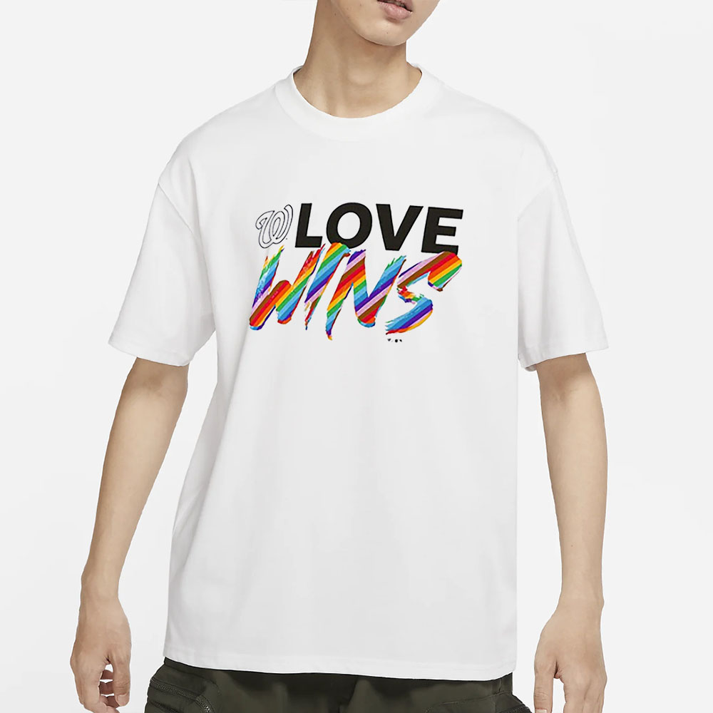 Washington Nationals Fanatics Branded Love Wins T-Shirt 4 Washington Nationals Fanatics Branded Love Wins T-Shirt