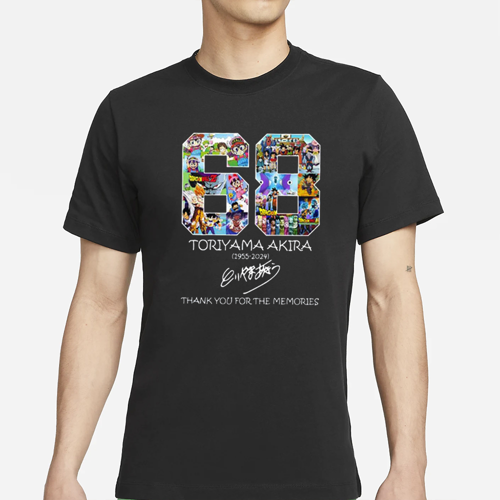 68 Toriyama Akira 1955-2024 Thank You For The Memories T-Shirt 5 68 Toriyama Akira 1955-2024 Thank You For The Memories T-Shirts