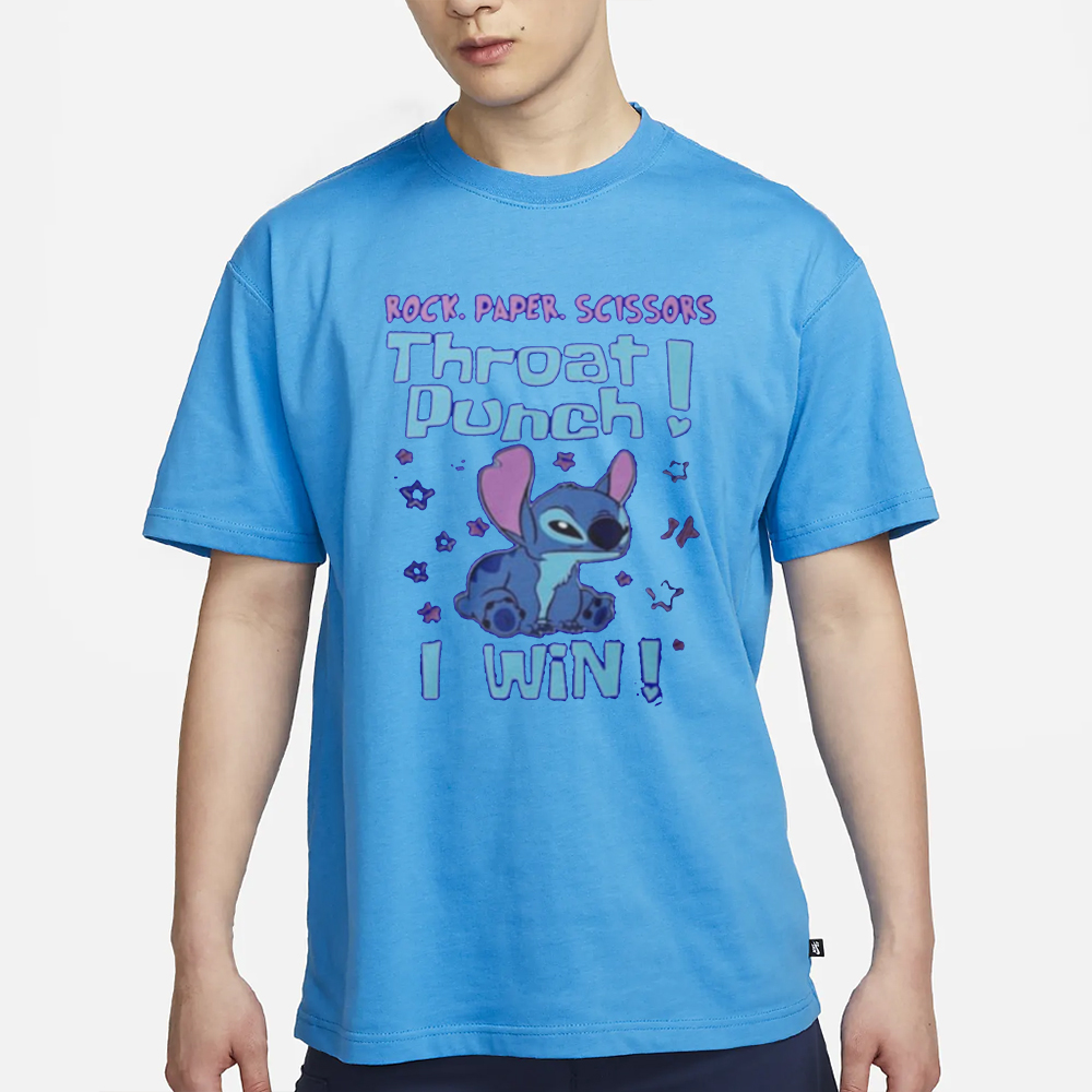 Angry Stitck Rock Paper Scissors Throat Punch I Win T-Shirt 4 Angry Stitck Rock Paper Scissors Throat Punch I Win T-Shirt