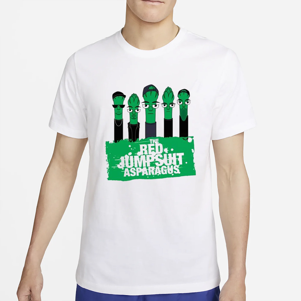 Asparagus Band The Red Jumpsuit Asparagus T-Shirt 4 Asparagus Band The Red Jumpsuit Asparagus T-Shirt2