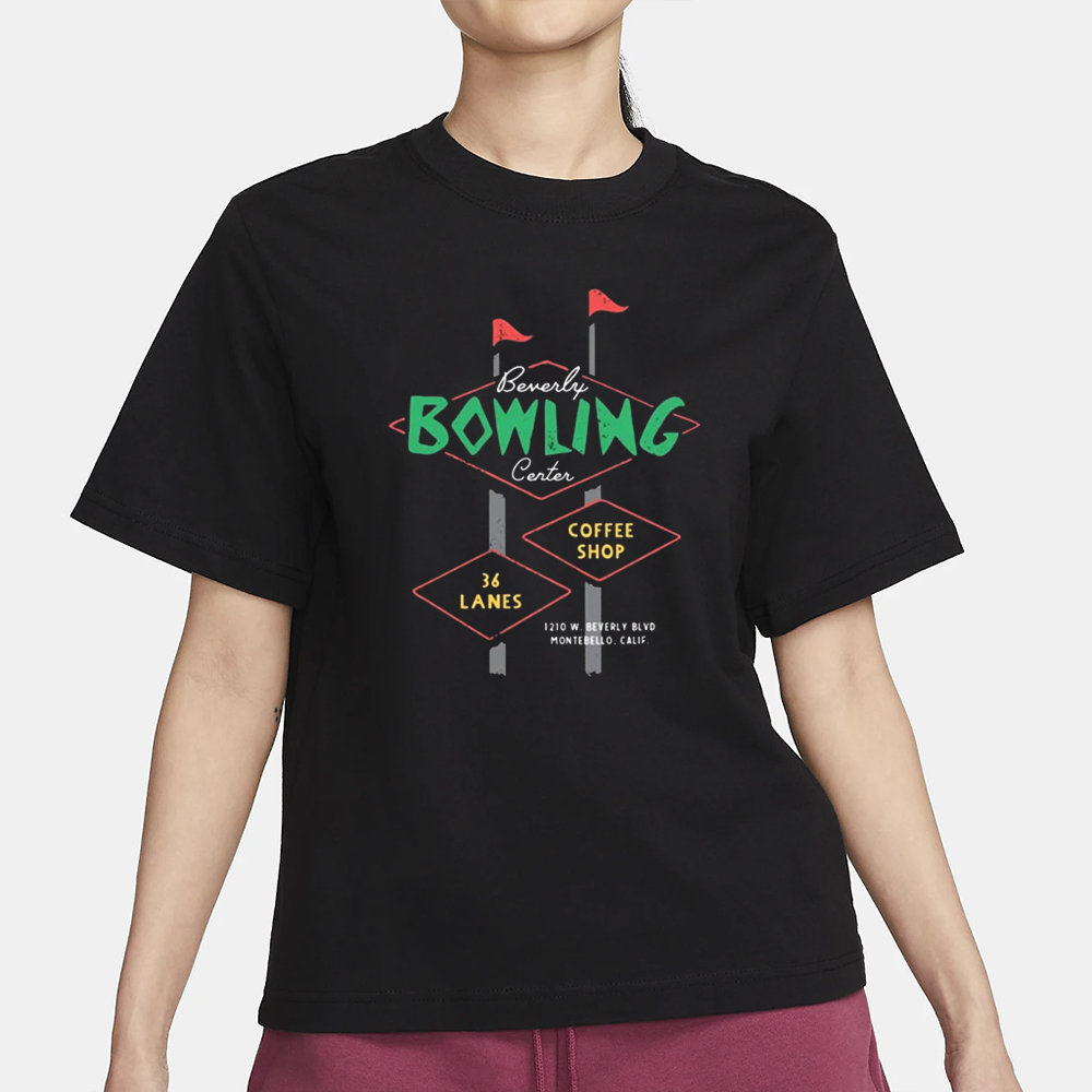Beverly Bowling Center Coffee Shop 36 Lanes T-Shirt 4 Beverly Bowling Center Coffee Shop 36 Lanes T-Shirt1