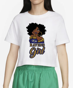 Black Girl Baltimore Ravens T-Shirt4