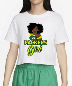 Black Girl Green Bay Packer T-Shirt4