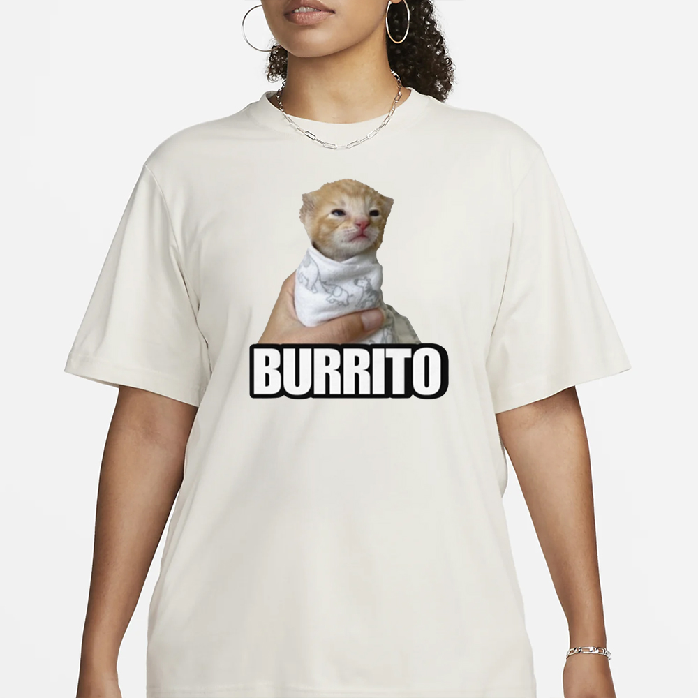 Burrito Cat Cringey T-Shirt1