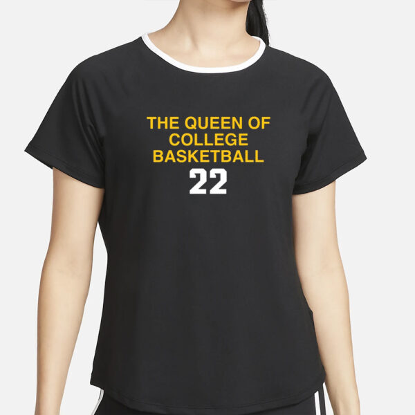 Caitlin Clark The Queen Of College Basketball 22 T-Shirt2