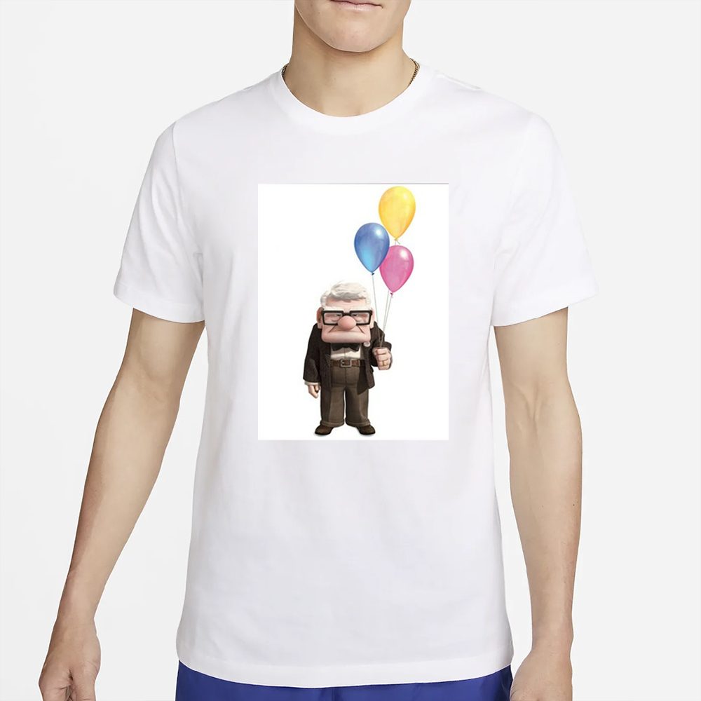 Carl Fredricksen Holding Balloons T-Shirt 4 Carl Fredricksen Holding Balloons T-Shirt2