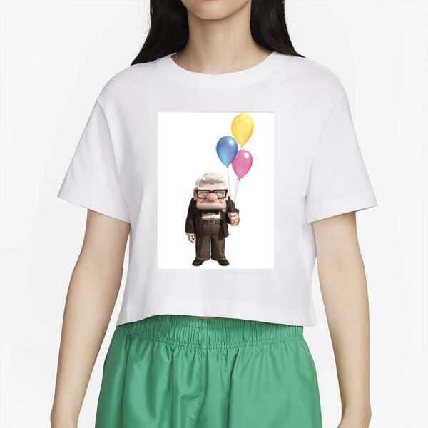 Carl Fredricksen Holding Balloons T-Shirt5