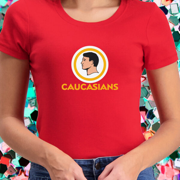 Caucasians Pride Vintage Funny T-Shirt4