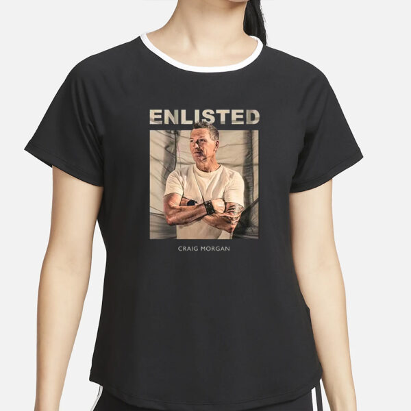 Craig Morgan Enlisted Tee Vinyl CD Bundle T-Shirt2