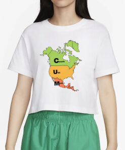 Cum Map Canada Usa And Mexico T-Shirt4