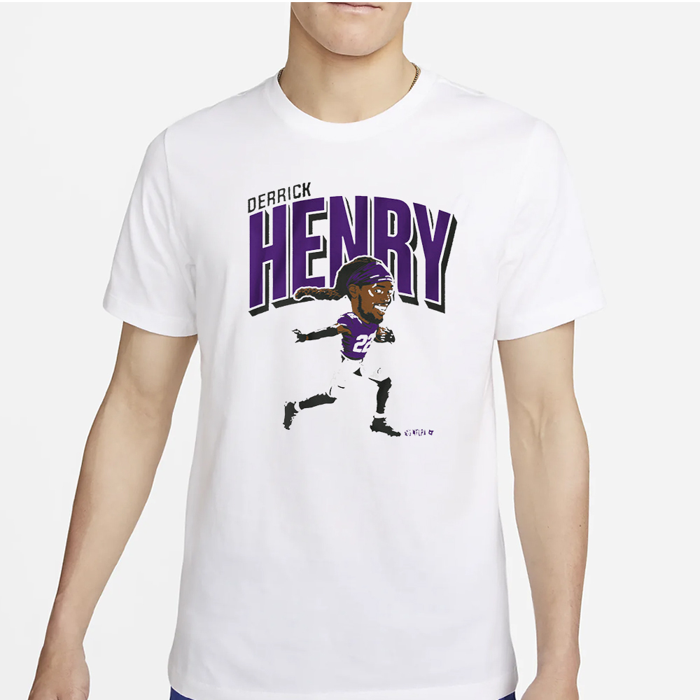DERRICK HENRY BALTIMORE CARICATURE T SHIRT 4 DERRICK HENRY BALTIMORE CARICATURE T SHIRT2