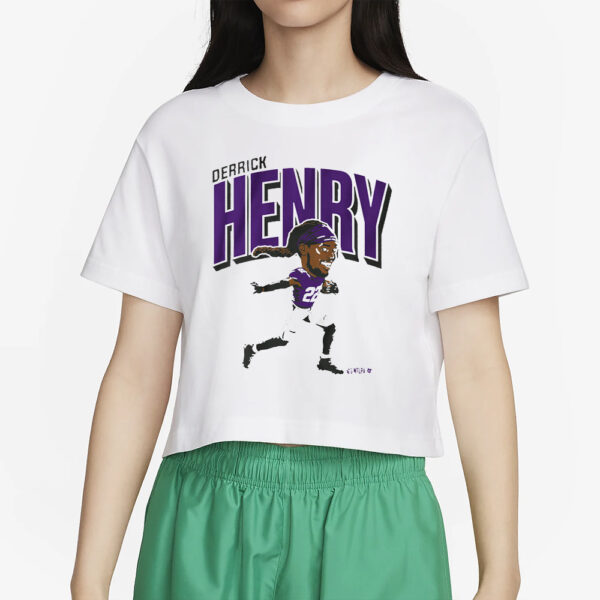 DERRICK HENRY BALTIMORE CARICATURE T SHIRT4