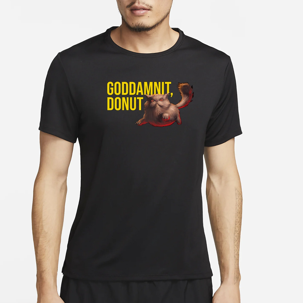 Dungeon Crawler Carl Goddamnit Donut Cat T-Shirt 4 Dungeon Crawler Carl Goddamnit Donut Cat T-Shirt2