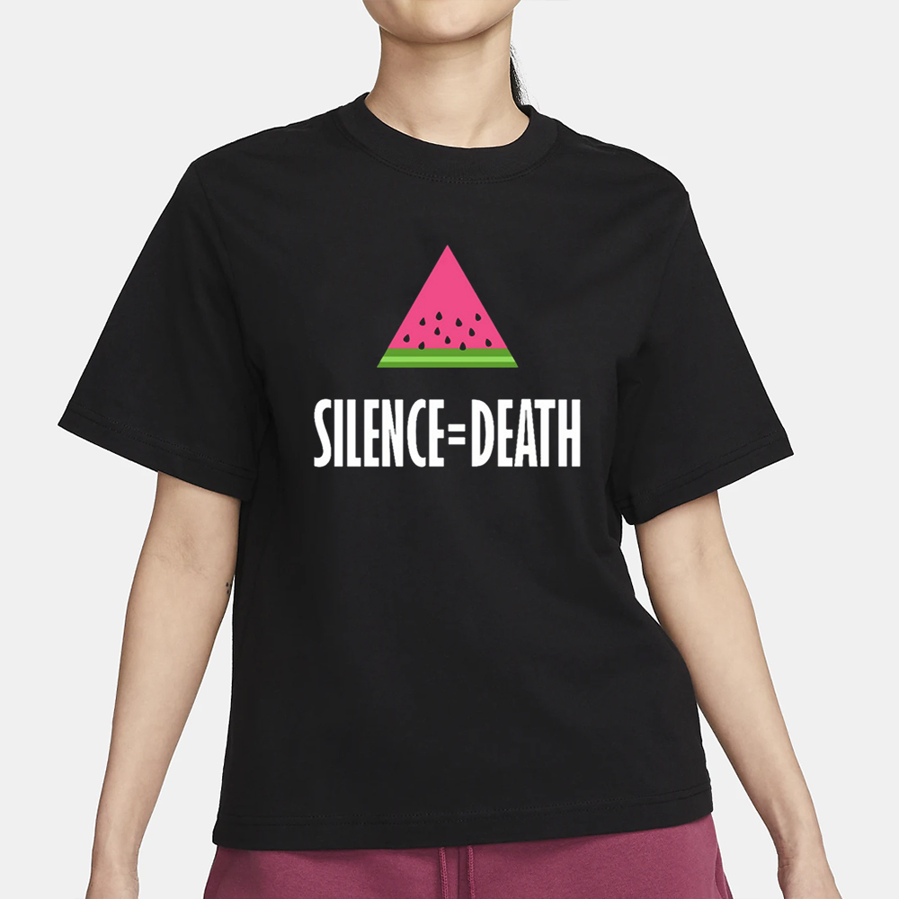 Emily Lim Rogers Wearing Watermelon Silence Equal Death T-Shirt1