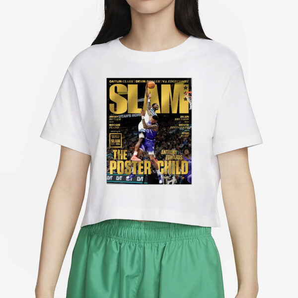 Gold Metal Slam Anthony Edwards T-Shirt5