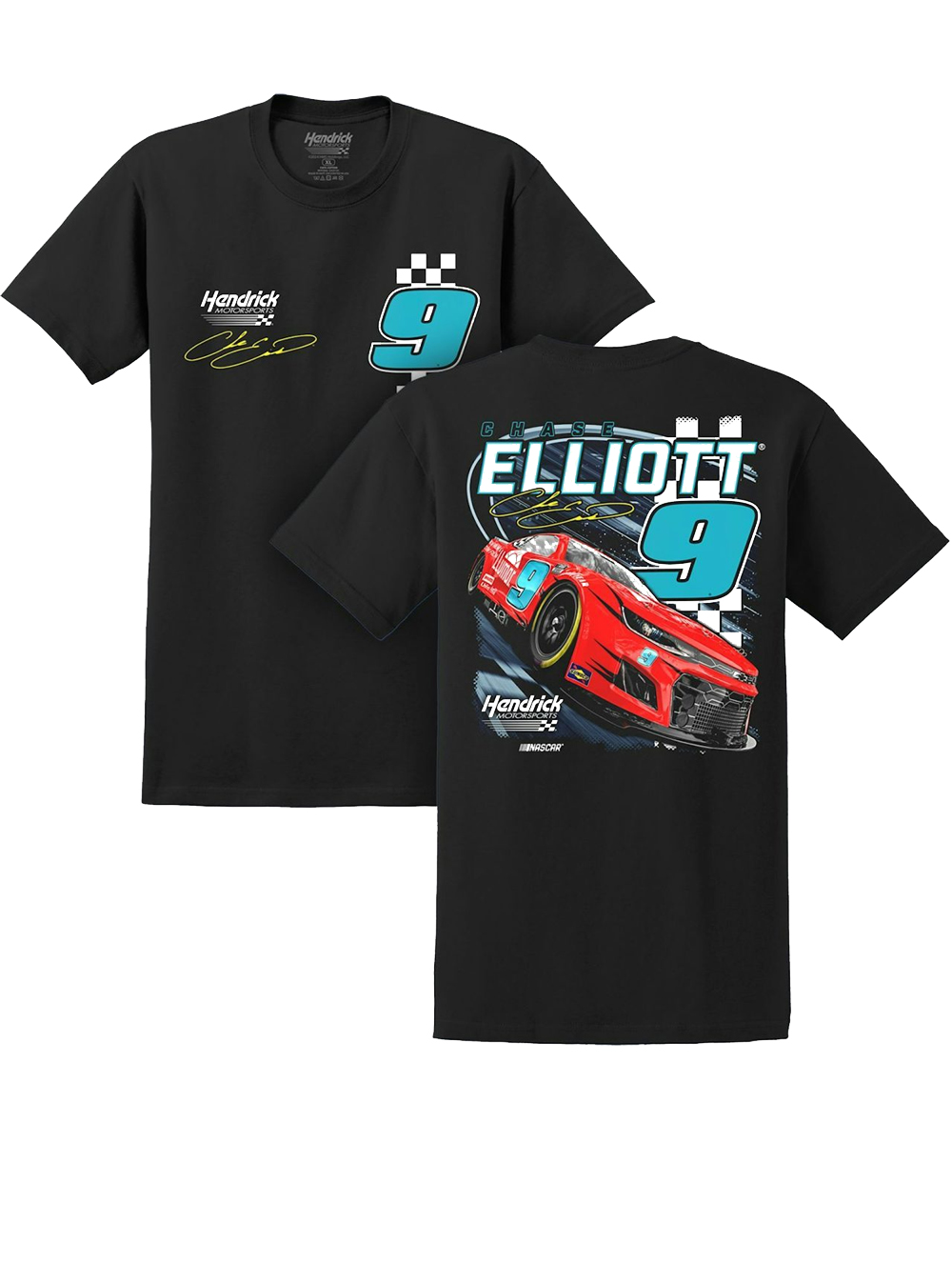 Hendrick Motorsports Chase Elliott #9 2024 Llumar 2-Spot Black T-Shirt 2 Hendrick Motorsports Chase Elliott #9 2024 Llumar 2-Spot Black T-Shirt
