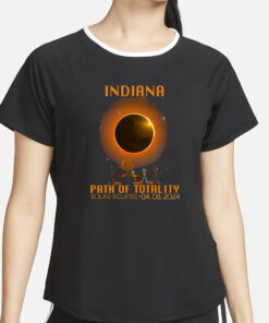 Indiana Path Of Totality Solar Eclipse April 8th 2024 T-Shirt4