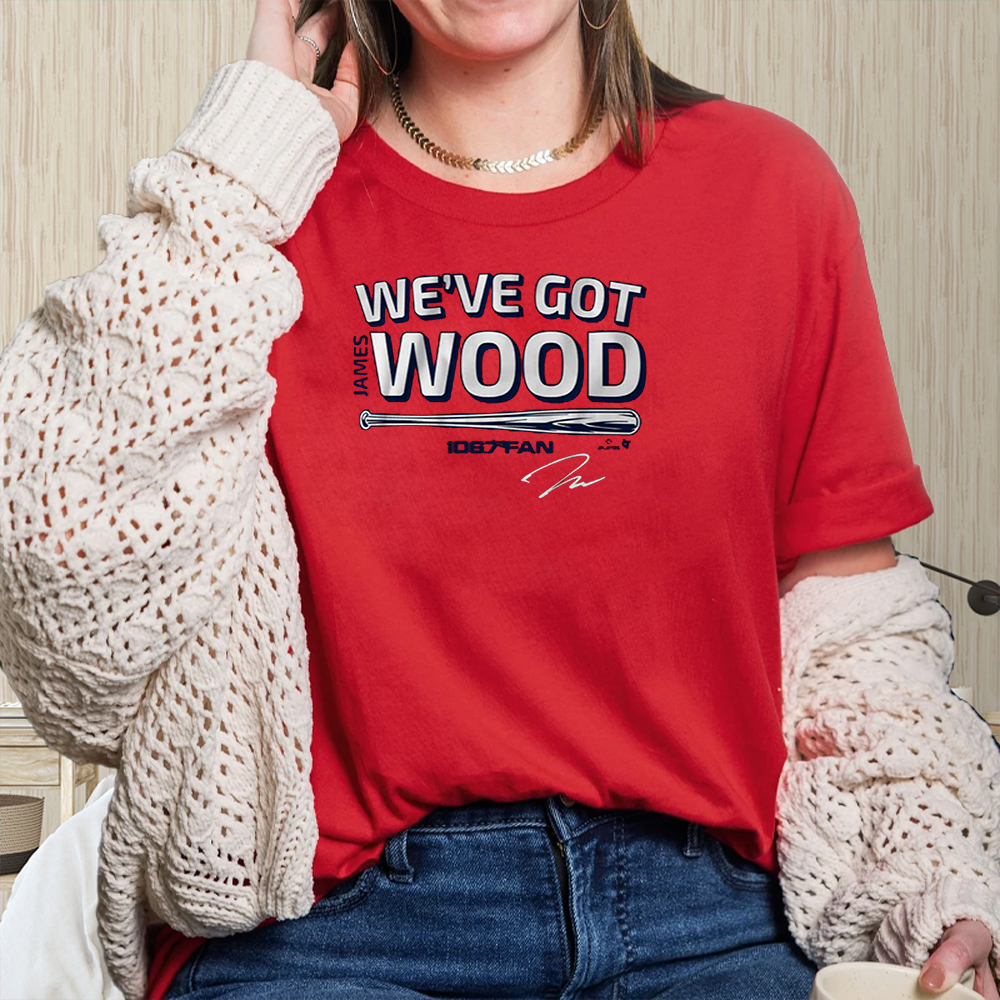 JAMES WOOD: WE'VE GOT WOOD T-SHIRT 4 JAMES WOOD WE'VE GOT WOOD T-SHIRT